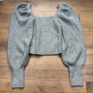 Zara Gray Ribbed Women's‎ Sweater